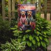 Wheaten Terrier Two Hearts Garden Flag Mailbox Flag Decorative Yard Flag Banner Outside Patio Artwork Yard Flower Beds, Garden Size, Multicolor