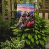 Sealyham Terrier Two Hearts Garden Flag Mailbox Flag Decorative Yard Flag Banner Outside Patio Artwork Yard Flower Beds, Garden Size, Multicolor