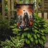 Afghan Hound Spooky Halloween Garden Flag Mailbox Flag Decorative Yard Flag Banner Outside Patio Artwork Yard Flower Beds, Garden Size, Multicolor