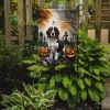 Welsh Springer Spaniel Spooky Halloween Garden Flag Mailbox Flag Decorative Yard Flag Banner Outside Patio Artwork Yard Flower Beds, Garden Size