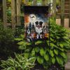 Australian Shepherd Spooky Halloween Garden Flag Mailbox Flag Decorative Yard Flag Banner Outside Patio Artwork Yard Flower Beds, Garden Size