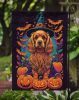 Cocker Spaniel Witchy Halloween Garden Flag Mailbox Flag Decorative Yard Flag Banner Outside Patio Artwork Yard Flower Beds, Garden Size, Multicolor