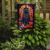 Keeshond Witchy Halloween Garden Flag Mailbox Flag Decorative Yard Flag Banner Outside Patio Artwork Yard Flower Beds, Garden Size, Multicolor
