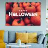 Drop-Shipping Framed Canvas Wall Art Decor Painting For Halloween, Pumpkin Painting For Halloween Gift, Decoration For Halloween Living Room