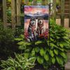 Alaskan Malamute Two Hearts Garden Flag Mailbox Flag Decorative Yard Flag Banner Outside Patio Artwork Yard Flower Beds, Garden Size, Multicolor