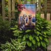 Great Pyrenees Two Hearts Garden Flag Mailbox Flag Decorative Yard Flag Banner Outside Patio Artwork Yard Flower Beds, Garden Size, Multicolor