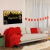 1pcs Framed Canvas Wall Art Decor Painting For New Year,Happy New Year Gift Painting For New Year Gift, Decoration For Chrismas Eve Office Living Room