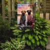Chesapeake Bay Retriever Two Hearts Garden Flag Mailbox Flag Decorative Yard Flag Banner Outside Patio Artwork Yard Flower Beds, Garden Size