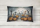 More Spooky Halloween Throw Pillow Throw Pillow for Indoor Couch Bed Outdoor Patio Washable, Pet Cemetery 2270,12Hx16W