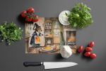 NEW Dachshund Fall Kitchen Pumpkins Glass Cutting Board Decorative Tempered Glass Kitchen Cutting and Serving Board Large Size Chopping Board