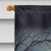 Chihuahua Spooky Halloween House Flag Large Porch Sleeve Pole Decorative Outside Yard Banner Artwork Wall Hanging, Polyester, House Size, Multicolor