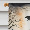 Pet Cemetery Spooky Halloween House Flag Large Porch Sleeve Pole Decorative Outside Yard Banner Artwork Wall Hanging, Polyester, House Size