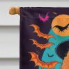 Apricot Standard Poodle Witchy Halloween House Flag Large Porch Sleeve Pole Decorative Outside Yard Banner Artwork Wall Hanging, Polyester, House Size