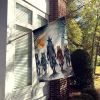 Werewolves Spooky Halloween House Flag Large Porch Sleeve Pole Decorative Outside Yard Banner Artwork Wall Hanging, Polyester, House Size, Multicolor