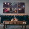 3 Panel Canvas Wall Art Prints Halloween Painting Print Gallery Wrap Artwork for Living Room Decoration 1624inch Thickness 1.5inch