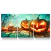 3 PCS Halloween Pumpkin Wall Decoration Painting Gift Posters Home Decoration Wall Art Pictures HD Canvas Print