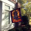 Boykin Spaniel Witchy Halloween House Flag Large Porch Sleeve Pole Decorative Outside Yard Banner Artwork Wall Hanging, Polyester, House Size