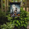 Akita Spooky Halloween Garden Flag Mailbox Flag Decorative Yard Flag Banner Outside Patio Artwork Yard Flower Beds, Garden Size, Multicolor