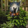 Cairn Terrier Spooky Halloween Garden Flag Mailbox Flag Decorative Yard Flag Banner Outside Patio Artwork Yard Flower Beds, Garden Size, Multicolor