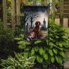 Irish Setter Spooky Halloween Garden Flag Mailbox Flag Decorative Yard Flag Banner Outside Patio Artwork Yard Flower Beds, Garden Size, Multicolor