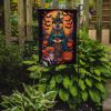 Akita Witchy Halloween Garden Flag Mailbox Flag Decorative Yard Flag Banner Outside Patio Artwork Yard Flower Beds, Garden Size, Multicolor