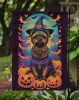 Cairn Terrier Witchy Halloween Garden Flag Mailbox Flag Decorative Yard Flag Banner Outside Patio Artwork Yard Flower Beds, Garden Size, Multicolor