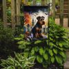 Airedale Terrier Spooky Halloween Garden Flag Mailbox Flag Decorative Yard Flag Banner Outside Patio Artwork Yard Flower Beds, Garden Size, Multicolor