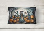 More Spooky Halloween Throw Pillow Throw Pillow for Indoor Couch Bed Outdoor Patio Washable, La Catrina Skeleton 2252,12Hx16W