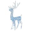 Acrylic Reindeer Christmas Decorations 2 pcs 47.2" Cold White