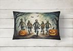 More Spooky Halloween Throw Pillow Throw Pillow for Indoor Couch Bed Outdoor Patio Washable, Zombies 2289,12Hx16W