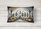 More Spooky Halloween Throw Pillow Throw Pillow for Indoor Couch Bed Outdoor Patio Washable, Mariachi Band 2259,12Hx16W