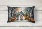 More Spooky Halloween Throw Pillow Throw Pillow for Indoor Couch Bed Outdoor Patio Washable, Creepy Dolls 2293,12Hx16W