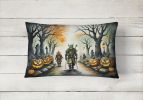 More Spooky Halloween Throw Pillow Throw Pillow for Indoor Couch Bed Outdoor Patio Washable, Orcs 2263,12Hx16W