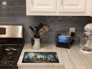NEW Akita Spooky Halloween Glass Cutting Board Decorative Tempered Glass Kitchen Cutting and Serving Board Large Size Chopping Board