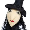 21"H Halloween Sitting Witch Decor