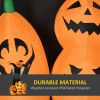 HOMCOM 9ft Halloween Inflatables Outdoor Decorations, Pumpkin Ghost with Pumpkin Patch, Outdoor Giant Blow Up Yard Decor with Build-in LED for Garden
