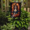 Cavalier Spaniel Witchy Halloween Garden Flag Mailbox Flag Decorative Yard Flag Banner Outside Patio Artwork Yard Flower Beds, Garden Size, Multicolor
