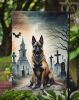 Belgian Malinois Spooky Halloween Garden Flag Mailbox Flag Decorative Yard Flag Banner Outside Patio Artwork Yard Flower Beds, Garden Size, Multicolor