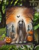 Afghan Hound Spooky Halloween Garden Flag Mailbox Flag Decorative Yard Flag Banner Outside Patio Artwork Yard Flower Beds, Garden Size, Multicolor