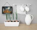 NEW Chow Chow Spooky Halloween Wall or Door Hanging Prints Aluminum Metal Sign Kitchen Wall Bar Bathroom Plaque Home Decor, 8HX12W, Multicolor