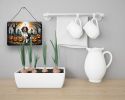 NEW Welsh Springer Spaniel Spooky Halloween Wall or Door Hanging Prints Aluminum Metal Sign Kitchen Wall Bar Bathroom Plaque Home Decor, 8HX12W