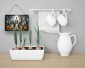 NEW Sheltie Spooky Halloween Wall or Door Hanging Prints Aluminum Metal Sign Kitchen Wall Bar Bathroom Plaque Home Decor, 8HX12W, Multicolor