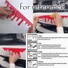 One Pair Car Scratch Stickers Simulated Blood Dripping Graffiti Stickers Scary Headlights Taillights Decorative Decals; Red
