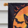Belgian Tervuren Witchy Halloween House Flag Large Porch Sleeve Pole Decorative Outside Yard Banner Artwork Wall Hanging, Polyester, House Size