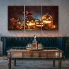 3 Piece Canvas Wall Art Halloween Pumpkin Lantern Painting Artwork for Home Wall Decor,Stretched and Framed Ready to Hang 2432inch Thickness 1.5inch
