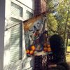 Slavic Witch Spooky Halloween House Flag Large Porch Sleeve Pole Decorative Outside Yard Banner Artwork Wall Hanging, Polyester, House Size