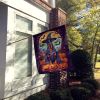 Doberman Pinscher Witchy Halloween House Flag Large Porch Sleeve Pole Decorative Outside Yard Banner Artwork Wall Hanging, Polyester, House Size
