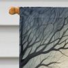 Cairn Terrier Spooky Halloween House Flag Large Porch Sleeve Pole Decorative Outside Yard Banner Artwork Wall Hanging, Polyester, House Size