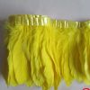 Yellow Goose Feathers Trim Fringe DIY Dress Sewing Craft Feather Clothing Costumes Party Decoration,2 Yards