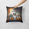 Australian Shepherd Spooky Halloween Throw Pillow Machine Washable, Indoor Outdoor Decorative Pillow for Couch, Bed or Patio, 18Hx18W